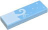 Tile 1 x 3 with White Pumpkin Top, Stem, Dots and Sparkles Pattern