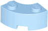 Brick, Round Corner 2 x 2 Macaroni with Stud Notch and Reinforced Underside