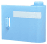 Door 1 x 3 x 2 Right - Open Between Top and Bottom Hinge with Horizontal White Stripe Pattern