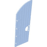 Duplo Door / Window Pane 1 x 3 1/2 x 6 2/3 with Curved Top and Open Handle - Castle