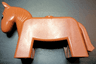 Duplo Horse Small with Black and White Eyes Pattern