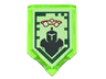 Tile, Modified 2 x 3 Pentagonal with Nexo Power Shield Pattern - Stone Stun