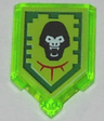 Tile, Modified 2 x 3 Pentagonal with Nexo Power Shield Pattern - Gorilla Roar