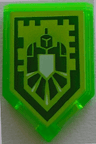Tile, Modified 2 x 3 Pentagonal with Nexo Power Shield Pattern - Gamma Rays