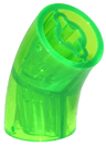 Brick, Round 2 x 2 D. 45 degrees Elbow (27.7mm Standing Height)