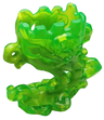 Minifigure Pedestal Ghost / Smoke with Marbled Lime Pattern