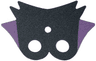 Minifigure Cape Cloth, 6-Pointed Collar, Rounded Base, with 2 Medium Lavender Points Pattern