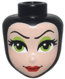 Mini Doll, Head Friends with Balaclava and Light Nougat Face with Thin Eyebrows, Lime Eyes and Eye Shadow, and Red Lips Pattern