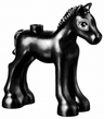 Horse, Friends Style, Baby Foal with Dark Bluish Gray and White Eyes with Double Eyelashes Pattern