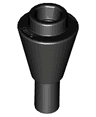 Cone 1 x 1 Inverted with Bar