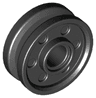 Wheel 18mm D. x  8mm with Fake Bolts and Deep Spokes with Inner Ring