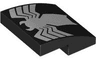 Slope, Curved 2 x 2 x 2/3 with White Spider Pattern