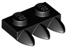 Plate, Modified 1 x 2 with 3 Teeth