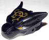Large Figure Head Modified Chima Panther Jaw Upper with Ornate Gold Pattern