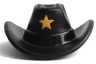Minifigure, Headgear Hat, Cowboy with Gold Star Pattern