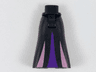 Mini Doll Hips and Skirt Full Length with Dark Purple and Metallic Pink Insets Pattern - Thick Hinge