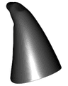 Minifigure, Headgear Hat, Cone Drooping, Wizard
