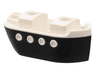 Minifigure Costume Ferry Boat / Ship with Molded White Top Pattern