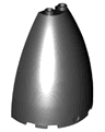 Cone Half 6 x 3 x 6 (Elliptic Paraboloid) with 2 x 1 Top