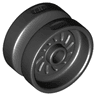 Wheel 18mm D. x 12mm with Axle Hole and Stud, Solid Brake Rotor Lines