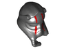 Minifigure, Headgear Helmet with Respiratory Pipe and SW First Order TIE Fighter Pilot First Order and Red Stripes Pattern