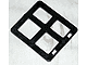 Duplo Door / Window Pane 1 x 4 x 3 with 4 Different Size Panes Square Corners