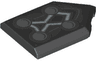 Tile, Modified 2 x 3 Pentagonal with 4 Circles and Blue Energy Lines Pattern