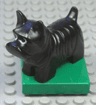 Duplo Dog Scottish Terrier (Scottie) on Green Base