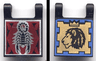 Flag 2 x 2 Square with Scorpion and Lion with Crown Pattern on Opposite Sides