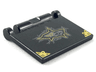 Minifigure, Utensil Book Cover with Gold Corner Covers and Large Tear Pattern