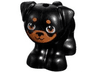 Dog, Friends Style, Pug, Standing with Medium Nougat Muzzle, Eyes and Spots Pattern (Apollo)