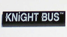 Tile 1 x 4 with White 'KNiGHT BUS' Pattern