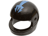 Minifigure, Headgear Helmet Motorcycle (Standard) with Medium Blue Trident Pattern (Aquaraiders II)