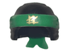 Minifigure, Headgear Ninjago Wrap Type 3 with Molded Green Bandana and Knot and Printed Gold Ninjago Logogram 'LL' Pattern