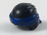 Minifigure, Headgear Ninjago Wrap Type 3 with Molded Dark Blue Bandana and Knot and Printed Blue Lines Symbol Pattern