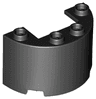 Cylinder Half 2 x 4 x 2 with 1 x 2 Cutout