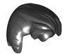 Minifigure, Hair Swept Back with Widow's Peak, Sideburns and Fluffed Bangs
