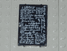 Glass for Window 1 x 4 x 5 with Classroom Blackboard with White Writing Pattern
