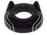 Minifigure, Headgear Head Top with Ears and Silver Lines Pattern