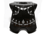 Minifigure Armor Breastplate with Leg Protection with Evil Knight Silver Diamond Pattern