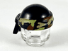 Minifigure, Headgear Bald Head with Tied Olive Green and Reddish Brown Camouflage Bandana Pattern