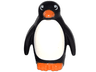 Penguin with Flippers and Stud on Back with Orange Beak and Feet and White Stomach Pattern