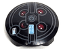 Plate, Round 2 x 2 with Rounded Bottom (Boat Stud) with Red Lights and Dark Bluish Gray Concentric Circles (Proton Pack) Pattern