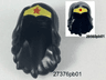 Mini Doll, Hair Friends Long Wavy with Gold Tiara and Large Red Star Pattern (Wonder Woman)