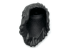 Mini Doll, Hair Long Wavy, Bangs Swept Back, Hole on Top and Right - Flexible Rubber