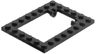 Plate, Modified 6 x 8 Trap Door Frame Horizontal