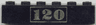 Brick 1 x 6 with Gold '120' Pattern