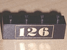 Brick 1 x 4 with Gold '126' Pattern