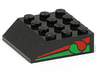 Slope 45 4 x 4 with Octan Logo and Red & Green Stripe Pattern