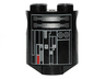 Brick, Round 2 x 2 x 2 Robot Body with Gray Lines and Red and Silver Pattern (Imperial Astromech Droid)